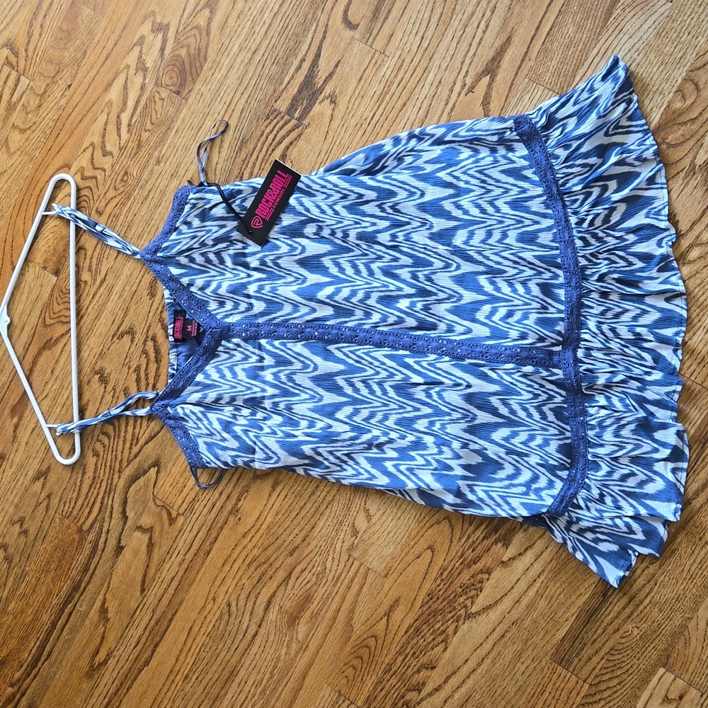Blue and White Dress